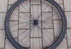 Framhjul, tub, skivbroms, kolfiber Hjul säljes