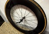 RON Dischjul + 80mm framhjul (clincher/kanttråd) Hjul säljes