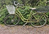 Avokadogrön Ebsen damcykel med cykelkorgar &amp; lås – 7-växlad Hybrid / Standard säljes