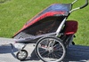 Thule Chariot Cougar 2 – dubbelvagn med cykelkit och jogginghjul Tillbehör säljes