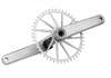 [Nya] Garbaruk Road/Gravel vevarmar, 165mm, 30mm axel, Silver
