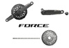 SRAM Force E1 vevparti (Quark), kassett och kedja