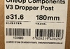OneUp Dropper Post V3 31,6mm / 180mm slag Komponenter säljes
