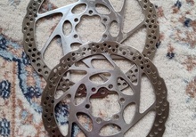 Shimano 6-bult bromsskivor 180+160mm