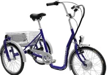 Eldriven trehjulig cykel 