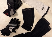 Arm/ben/knä-värmare och handskar