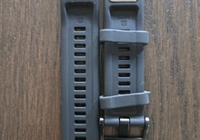 22mm svart band med Quickfit för Garmin