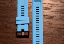 22mm Blått band med Quickfit för Garmin
