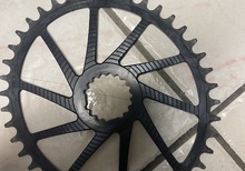 GARBARUK chainring oval Road/CX/Gravel | Cannondale Direct Mount | black 42 teeth