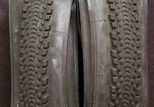 Graveldäck och slangar 