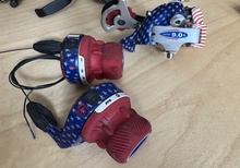 Sram 9.0sl Stars and Stripes, växelreglage samt bakväxel.