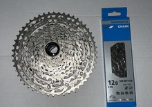 SHIMANO DEORE 12vxl kassett + kedja 