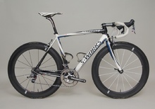 Nicki Sorensens S-Works SL3 SaxoBank Teamcykel