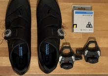 Skor pedaler och klossar (Storlek 47)