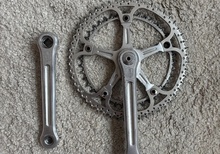 1976 CAMPAGNOLO NUOVO SUPER RECORD Vevparti Landsvägscykel Vintage Fyrkantig Konisk 170mm