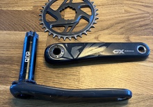 Vevparti kolfiber Sram GX Lunar dub 34T klinga