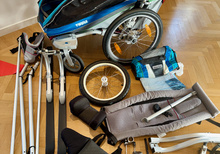 Thule Chariot CX1 cykelvagn komplett med massa tillbehör
