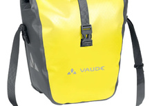 Vaude Aqua front, cykelväskor för främre hållare, par, 14 liter/var, hi-viz gul