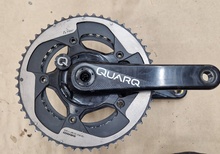 Quarq-vev kolfiber, 53/39, wattmätare