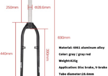 Dämparkompenserad framgaffel 26" (1 1/8")