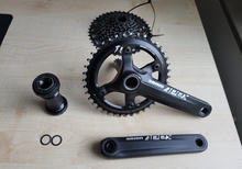 SRAM Apex 1 vevparti 165mm inkl. vevlager och kasett