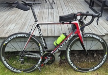 Cannondale SuperSix Carbon 2012 – Ultegra – Strl 60 – Cosmic Mavic kolfiberhjul