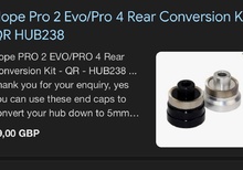 Hope pro 4 QR endcaps