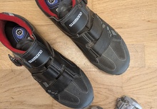 Shimano spd skor och pedaler