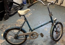 Hopfällbar cykel