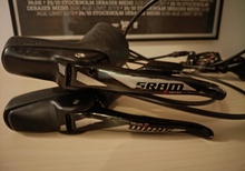 Sram hydro R, S series 2x10 brifters.