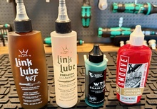 Kedjeoljor: Peaty's, Smoove och Wolf Tooth
