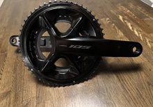 Shimano 105 Di2 FC-R7100 170 mm vevparti + 4iiii Precision effektmätare