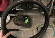 Omnium 32h fälg och schwalbe g-one speed 40mm