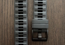 22mm svart band med Quickfit för Garmin
