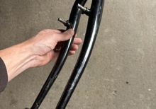 Framgaffel 26" - stel 1 1/8, svart