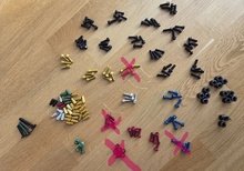 Token, aluminiumskruvar till flaskhållare, drev, styrlager och ventilhattar, Carbon Ti