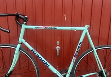 Bianchi stålram (sadelrör c-c 59 bytes mot c-c 57)