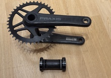Vevparti Praxis. Karbonarmar 172.5mm. 40 taggar. 