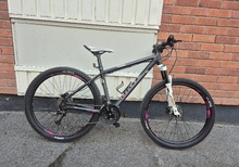 White mountainbike