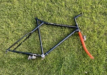 Haro ram + gaffel – oavslutat projekt med Shimano XT-delar