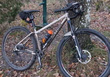 Size small im 170 cm on one steel bike packing drop bar mtb