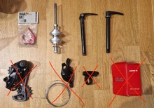 Garage-rensning: Thru-Axles, SRAM GX Eagle, RockShox OneLock, SRAM DUB BB PressFit