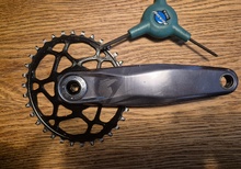 SRAM GX Eagle Alloy, DUB, 175mm, 34T Oval Black klinga