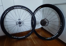 Mavic Crossone 29" hjulpar – QR, 6-bult, Shimano HG, inkl. kassett 11-34, skivor och Schwalbe G-One