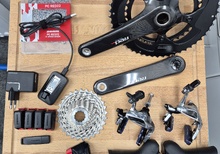 SRAM Red eTap 22 (elektronisk) 2x11 växelgrupp för fälgbroms i mycket fint skick