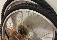 26” hjulset. Fälgar nyskick. Retro MTB