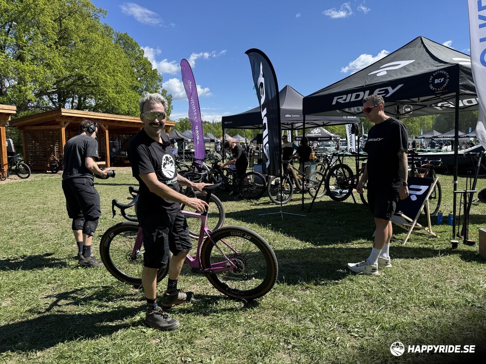 Bild från Happyrides cykeltestarhelg 2026